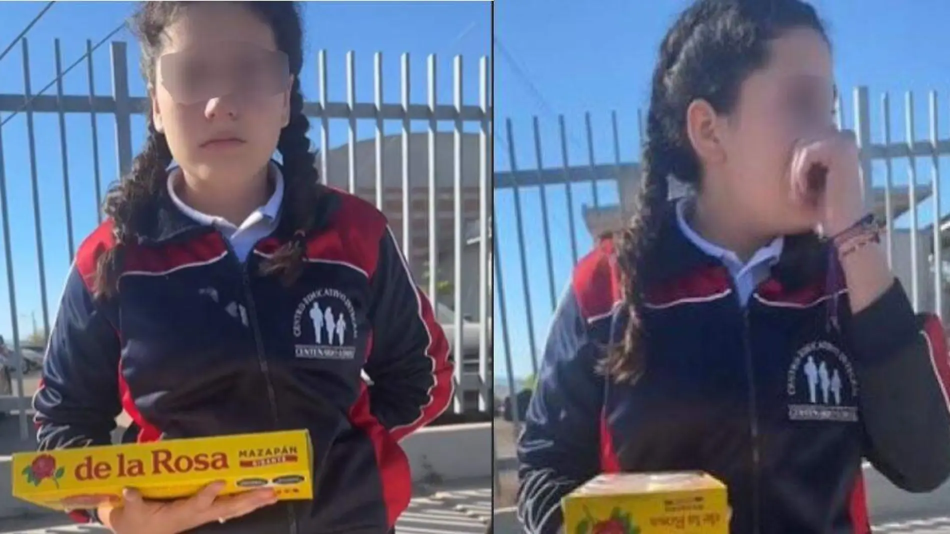 Por no querer echarle ganas a la escuela, padre pone a vender a su hija mazapanes